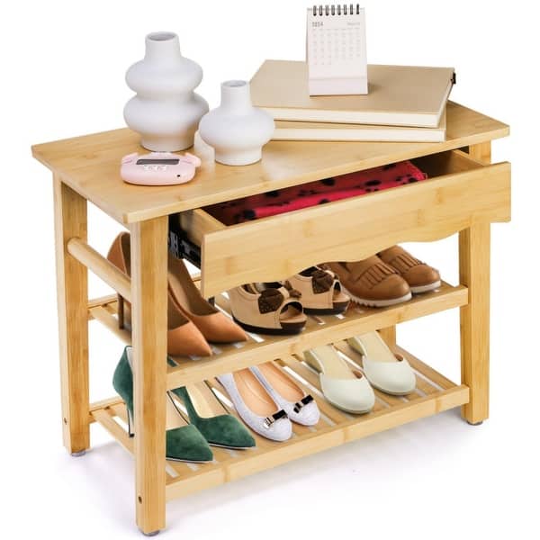 Bamboo Shoe Rack Bench On Sale Bed Bath Beyond 42762633
