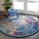preview thumbnail 21 of 72, Nourison Global Vintage Medallion Boho Moroccan Area Rug 4' Round - Blue/Multi - Runner/Round