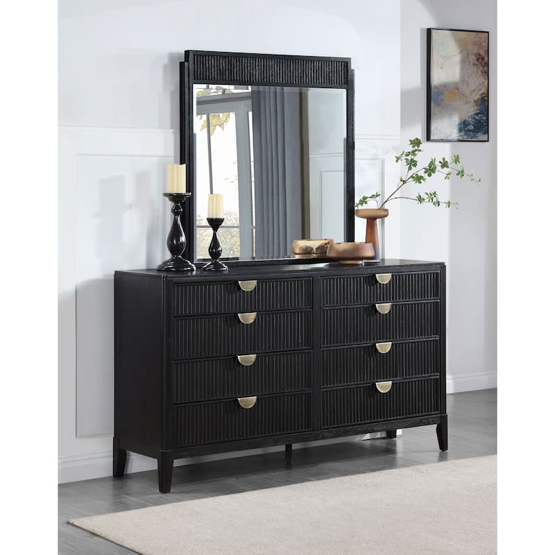 Brookmead Transitional 8-drawer Dresser Black