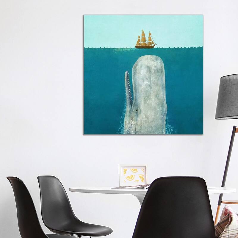 iCanvas "The Whale Square" by Terry Fan Canvas Print - 37x37x1.5