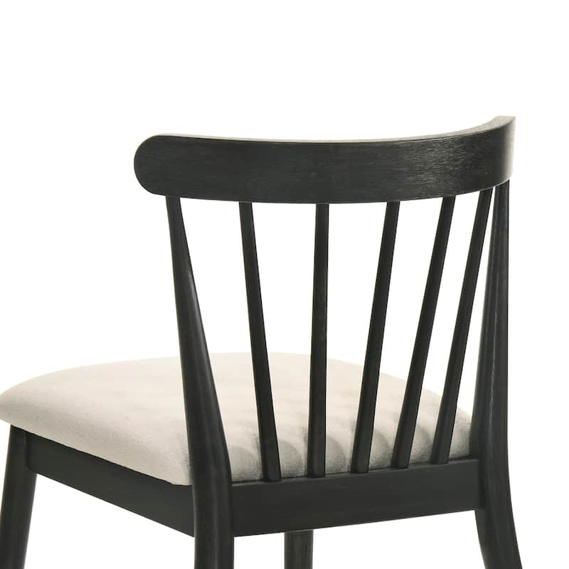 2 Pieces Set Dining Side Chair Rustic Modern Farmhouse Design Retro Design Easy To Assembly