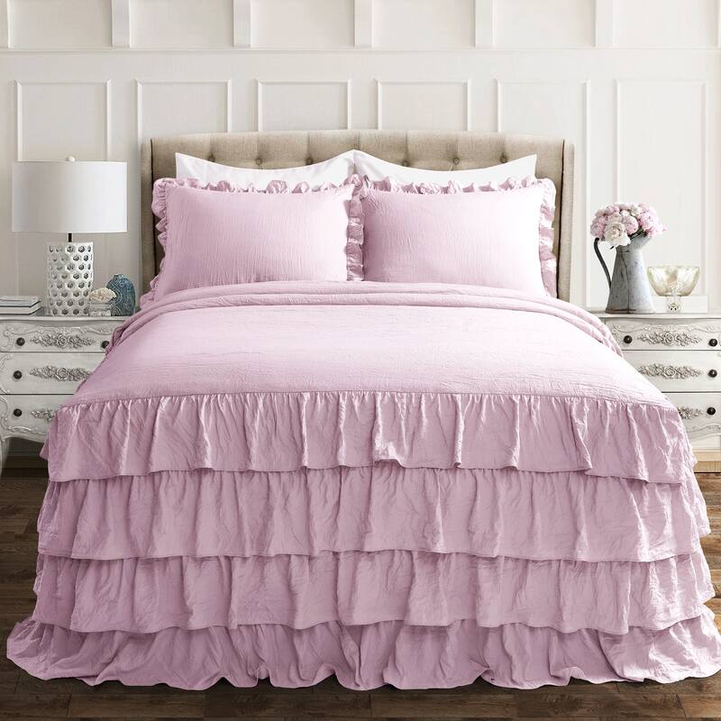 The Gray Barn Molly Mae Ruffle Skirt Bedspread Set