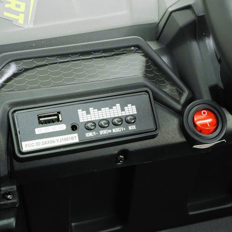 12V Electric Ride-On UTV Car for Kids with Remote Control, LED Lights, Music Player, 3-6 Years