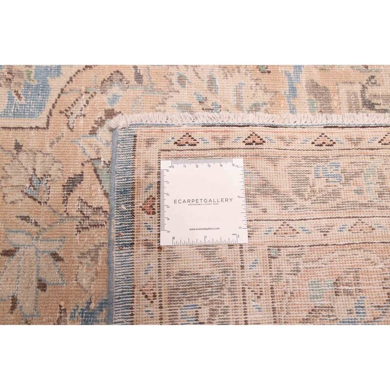 ECARPETGALLERY Hand-knotted Antalya Vintage Sky Blue Wool Rug - 8'5 x 11'1