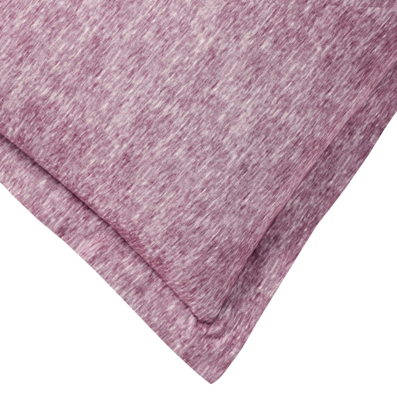 Superior Melange Flannel Cotton Two-Toned Brushed Duvet Cover Set