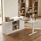 preview thumbnail 36 of 58, Height-Adjustable Workspace: Versatile Desk for Home Office and More Height Adjustable Electric Desk White
