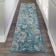 preview thumbnail 9 of 39, Nourison Tranquil French Country Floral Modern Area Rug 2' 3" x 7' 3" - Turquoise - Runner