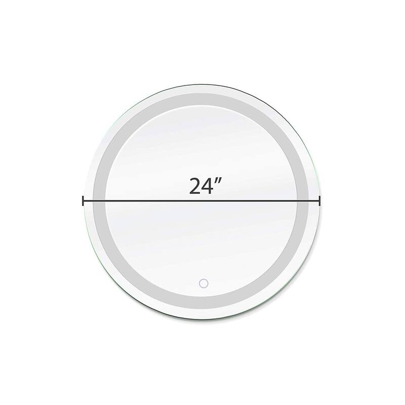 Dyconn Faucet Edison Wall-mounted LED Backlit Tri-Color Mirror - Clear