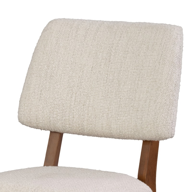 Furniture of America Forma Mid-Century Modern Walnut Solid Wood Dining Chairs (Set of 2)