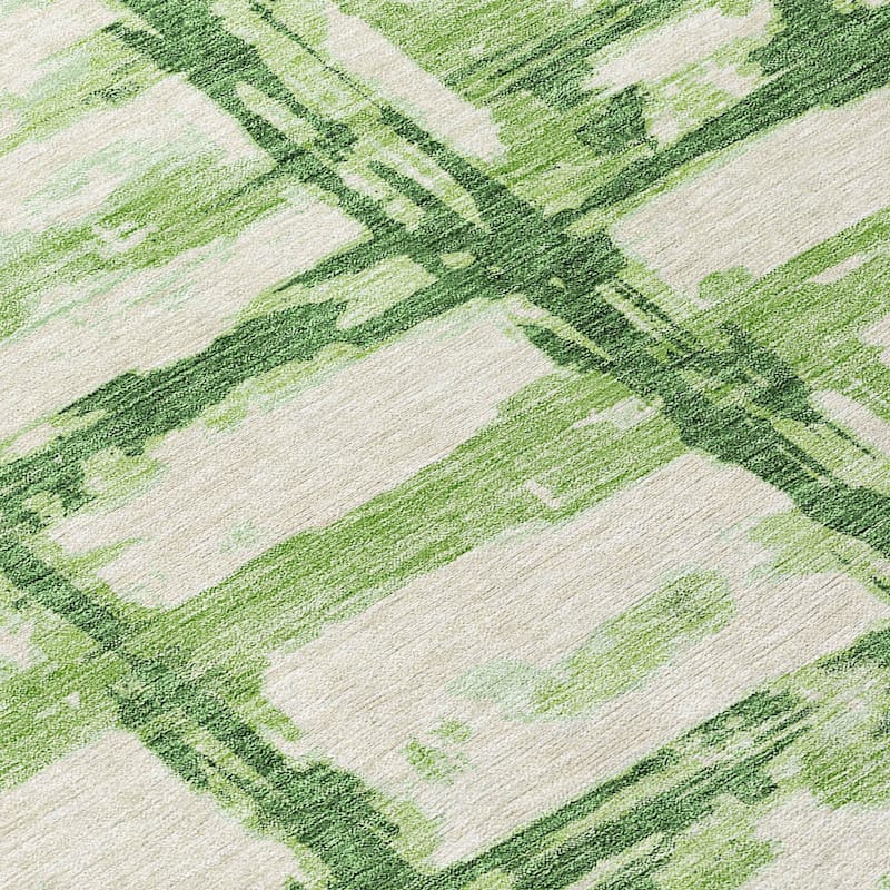 Machine Washable Indoor/ Outdoor Chantille Contemporary Abstract Rug