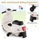 preview thumbnail 12 of 30, Kids Ride On Motorcycle with LED Lights and Horn Sound - 26" x 15" x 20"