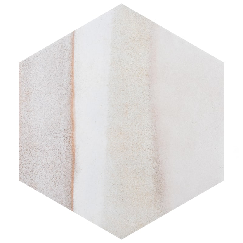 Merola Tile Matter Hex Canvas Bone Green 7-7/8" x 9" Porcelain Floor and Wall Tile - Case (10 Tiles)