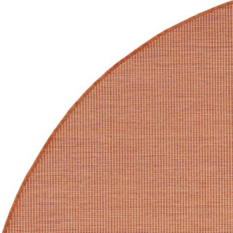 HomeRoots Contemporary Round Outdoor Rug - 8' Round