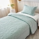 preview thumbnail 89 of 106, MarCielo 3 Piece Cotton Oversized Bedspread Quilt Set Tmonica