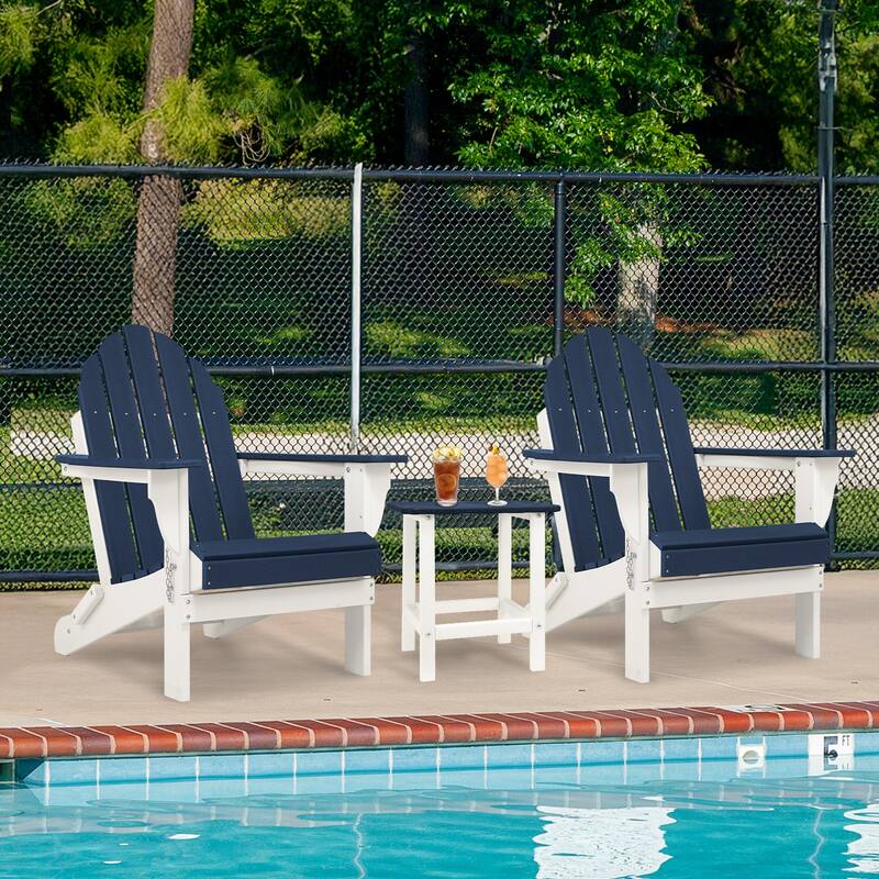 Aoodor Outdoor Folding Adirondack Chair - Blue
