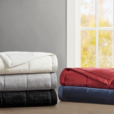 Madison Park Campbell Reversible HeiQ Smart Temperature Down Alternative Blanket