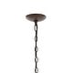 preview thumbnail 7 of 9, Sofia 25" 6-Light Midcentury Farmhouse Iron LED Chandelier, Wood Finished/Oil Rubbed Bronze by JONATHAN Y