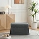 preview thumbnail 103 of 152, Rectangle Chenille Upholstered Storage Ottoman