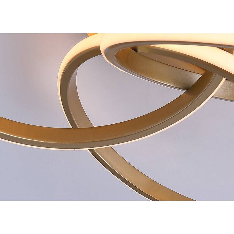 Modern 1-Light Linear Design LED Flush Mount Lighting Fixture