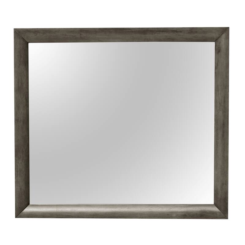 Rectangular Framed Dresser Wall Mirror - 39" - Gray