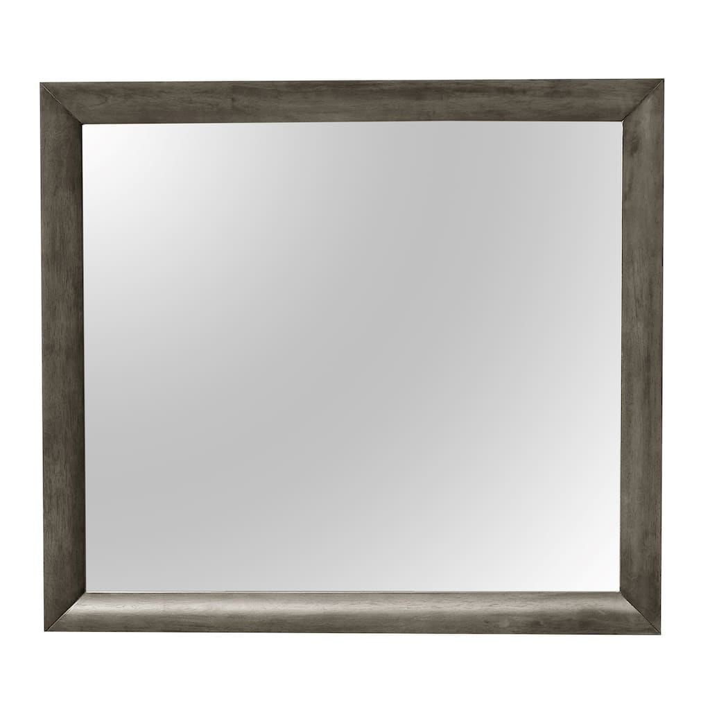 Rectangular Framed Dresser Wall Mirror - 39" - Gray