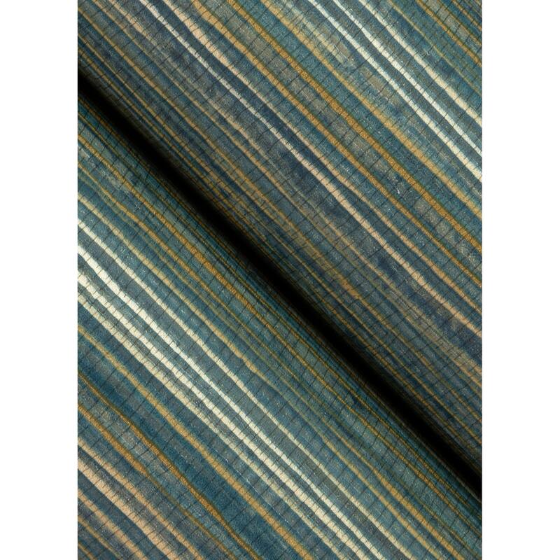 Advantage Alton Teal Faux Grasscloth Wallpaper