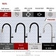 preview thumbnail 22 of 71, Single Handle Pull-Down Sprayer Kitchen Faucet K-141 - Height: 17.25" Spout H: 9" Spout R: 9"
