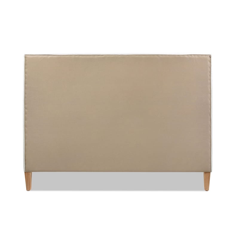 Haley Upholstered Rattan Cane-Back Platform Bed