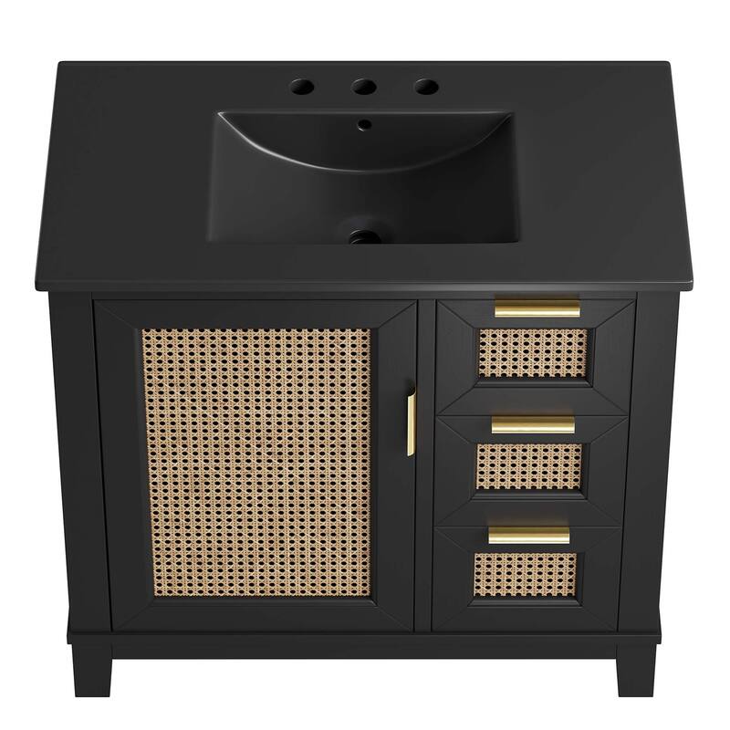 Dixie 36" Solid Wood Bathroom Vanity Cabinet