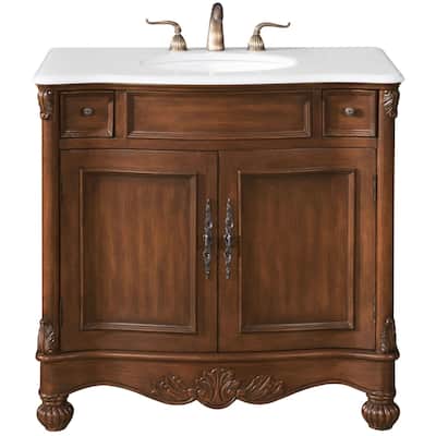 Elegant Lighting VF-1047-VW Windsor 36" Free Standing Single Basin