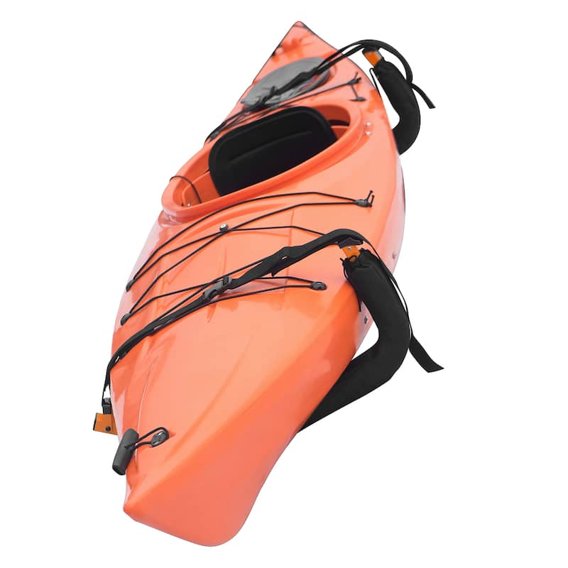Kayak Storage Hooks - Set of 2 Wall Mount Garage Hangers - 125lbs Capacity Rack for Paddleboards by Rad Sportz (Orange) - Large