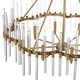 preview thumbnail 2 of 4, Uttermost 21389 Crystal 8 Light 39" Wide Ring Chandelier
