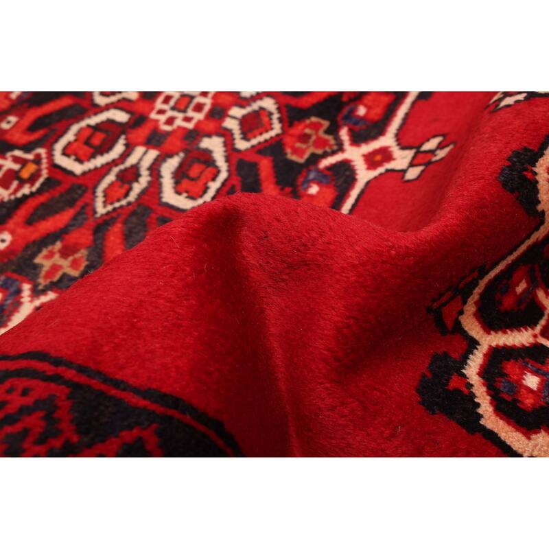 ECARPETGALLERY Hand-knotted Andelz Red Wool Rug - 4'0 x 6'11