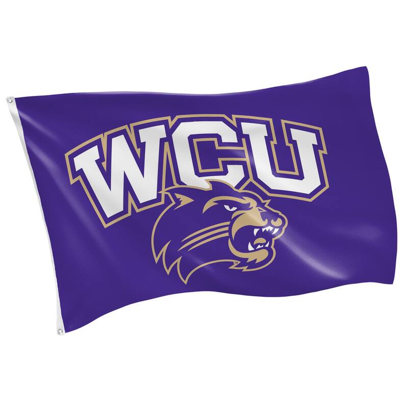 Western Carolina University Single Sided Flag w/ 2 Grommets, 3'x5' - Multi