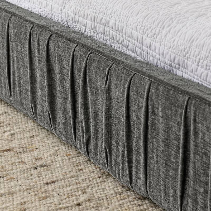 Grounded Queen Size Platform Bed with Headboard and Solid Frame