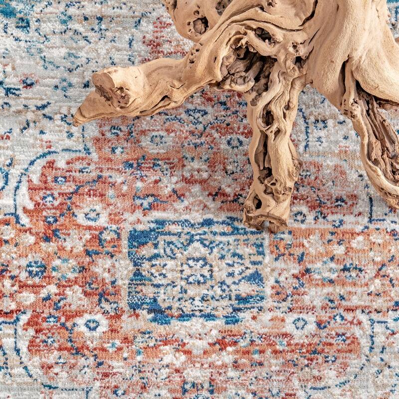 Nuloom Transitional Vintage Medallion Cottrell Area Rug