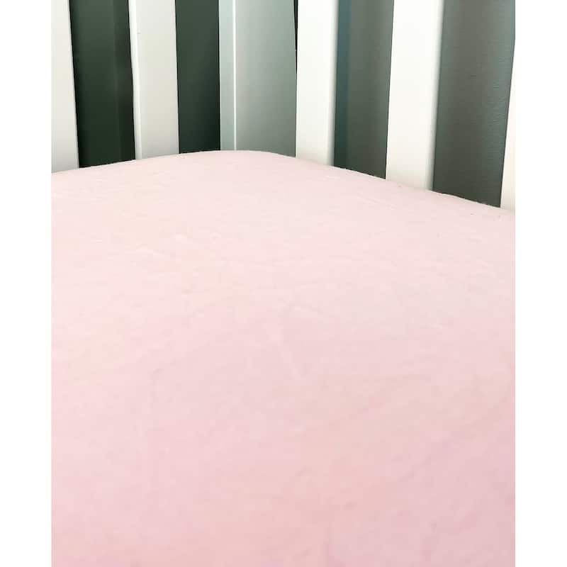 Baby Solid Flannel Crib Sheet - N/A