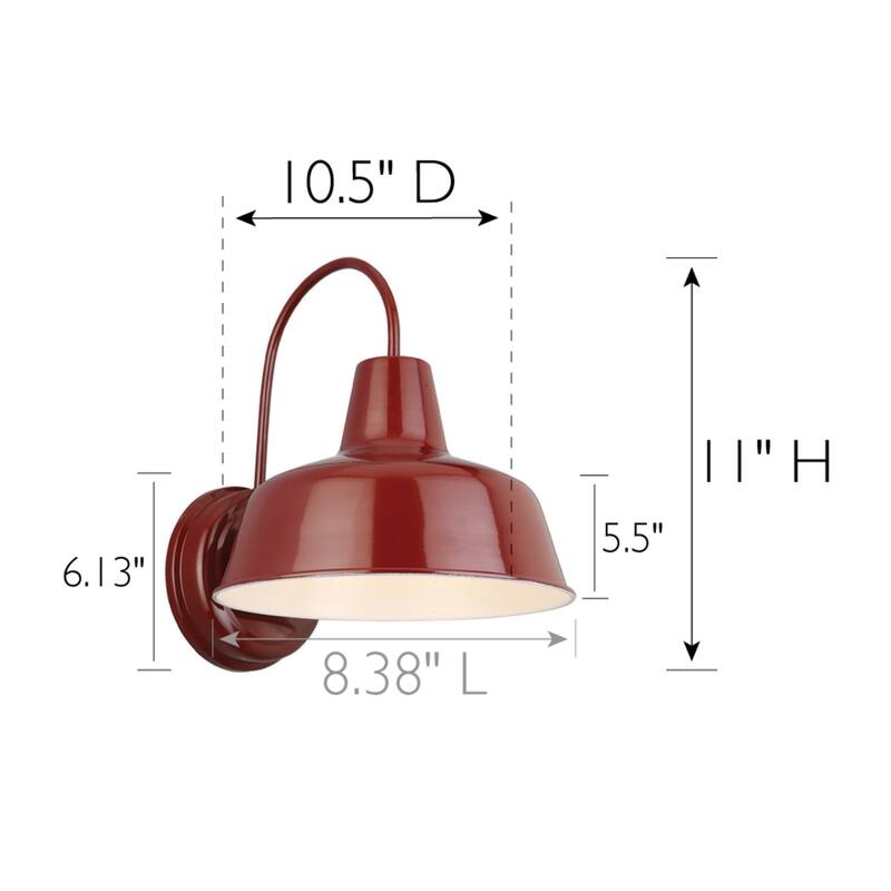 Design House Mason Single Light Open Bottom Outdoor Wall Sconce