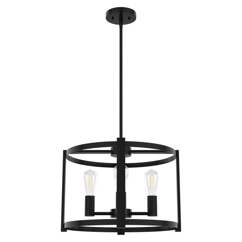Hunter Astwood 18" 4-Light Chandelier, Caged, Kitchen Island, Dining Room, Entry - Transitional, Art-Deco, Contemporary