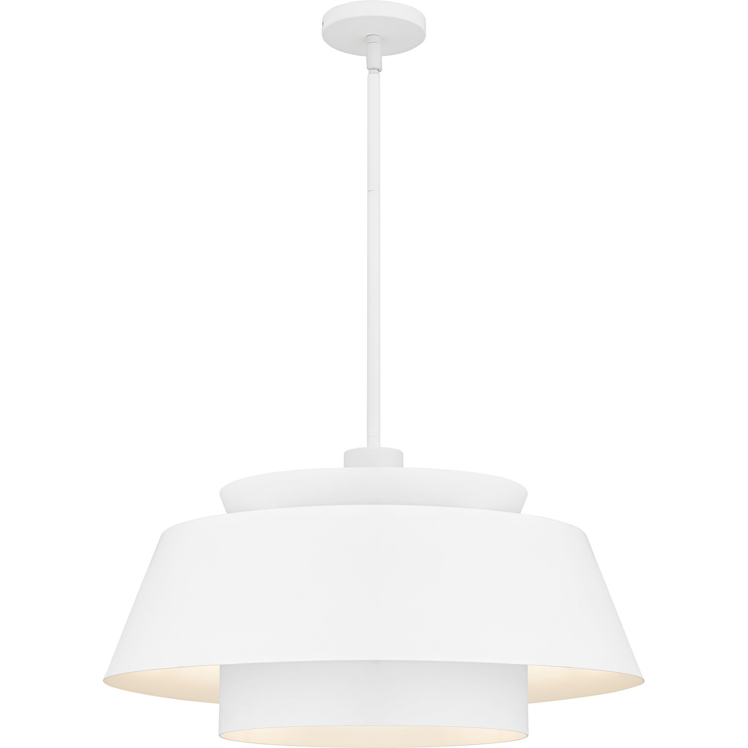 Matte White Pendant from the Lumi Collection