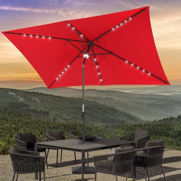 10 foot offset patio umbrella BLUU BANYAN 10 ft Patio Offset Umbrella Outdoor Cantilever Umbrella Hanging Umbrellas, 24 Month Fade Resistance & Water-repellent UV Protection