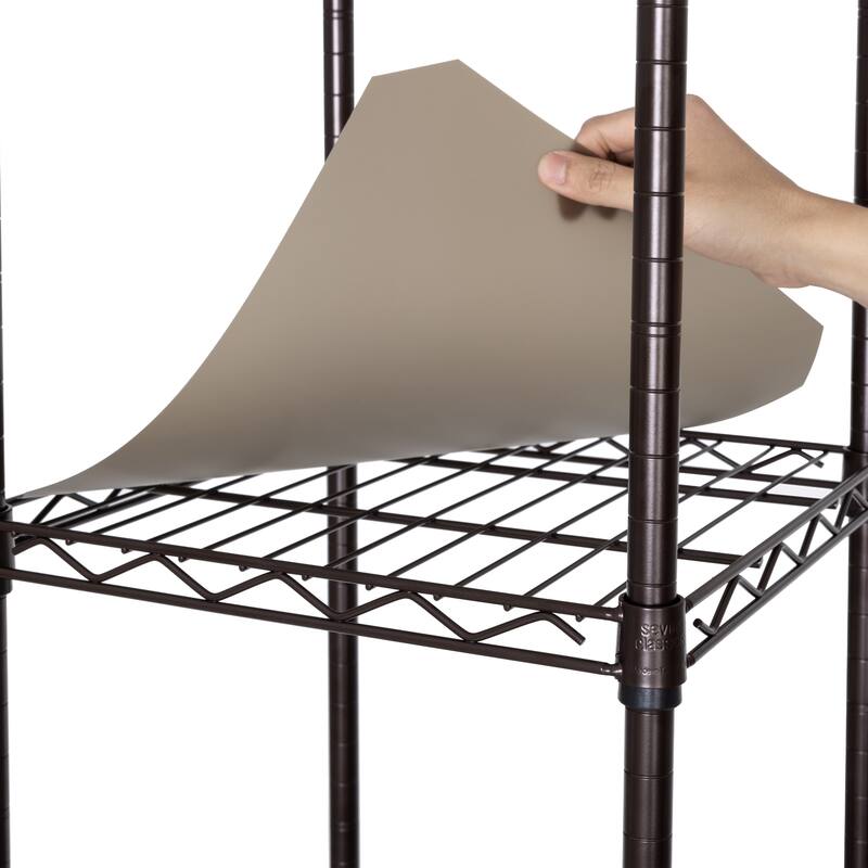 Satin Bronze Expandable Closet Organizer System