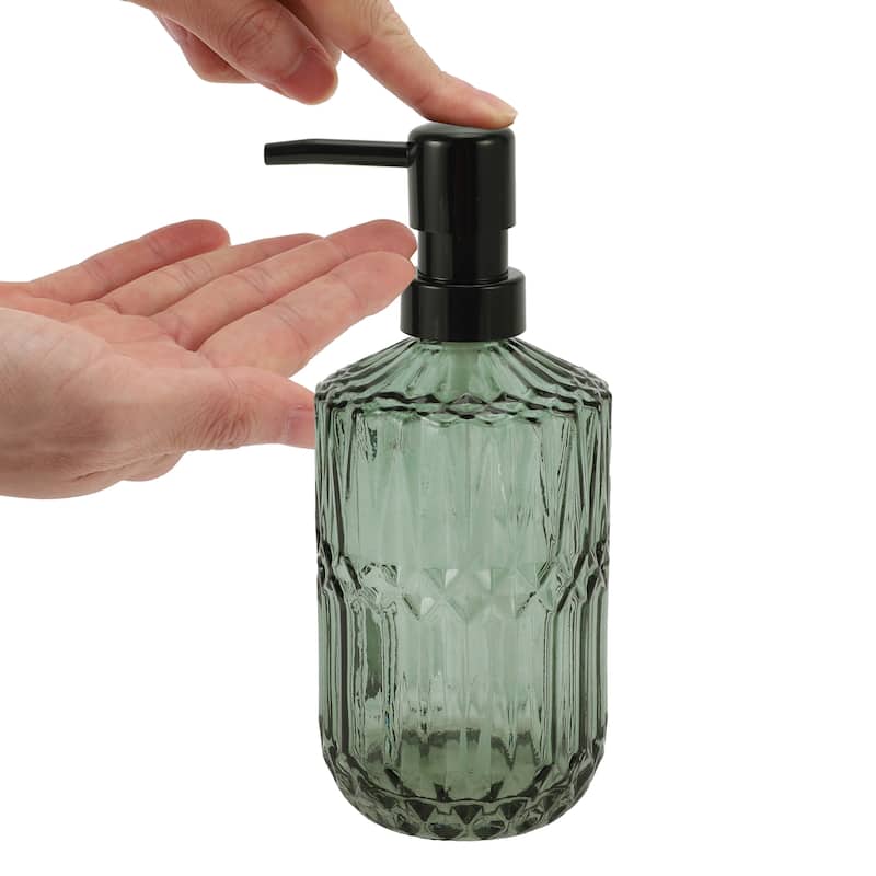 Simple Cylindrical Soap Pump Dispenser for Bathroom 450ml 1 Pcs