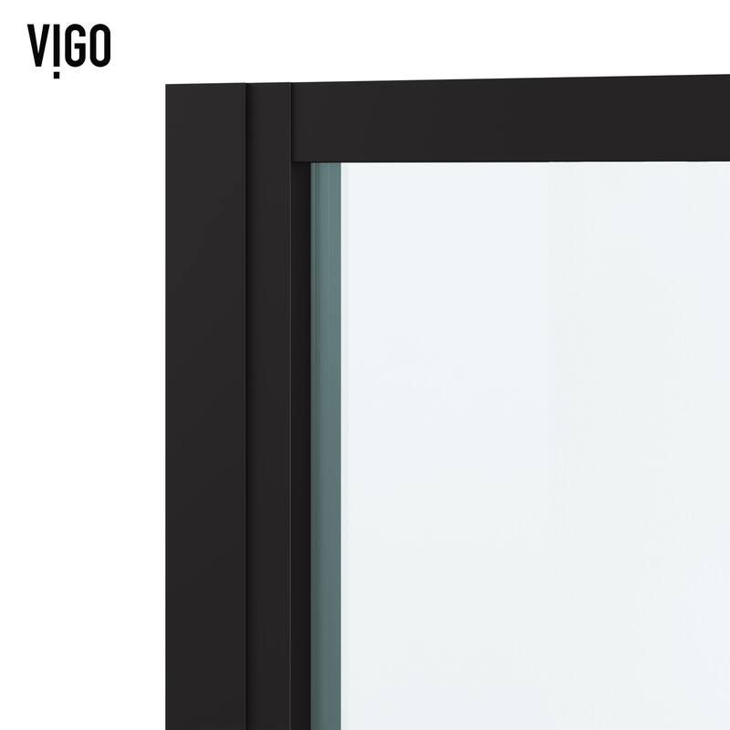 Vigo VG6079CL3276 Astoria 76" High x 32" Wide Pivot Framed Shower Door