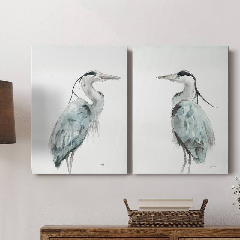BLUE HERON I- Premium Gallery Wrapped Canvas