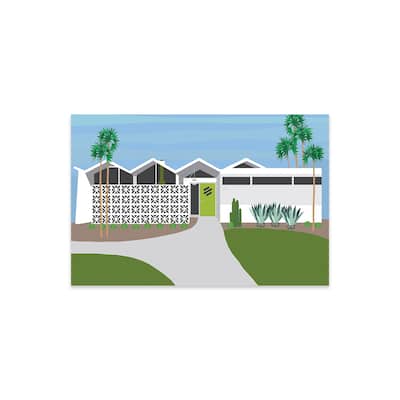 Palm Springs Living I Print On Acrylic Glass by Jen Bucheli