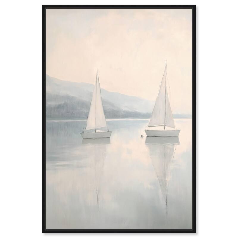 Dreaming of Sails II Canvas by Art Remedy - Black - 10" x 15"