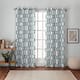 Exclusive Home Kochi Light Filtering Linen Blend Grommet Top Curtain Panel Pair - 54" w x 84" l - Teal