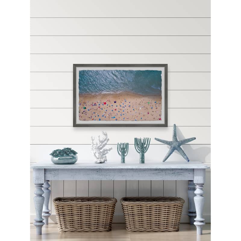 'Summer at the Beach' Framed Painting Print
