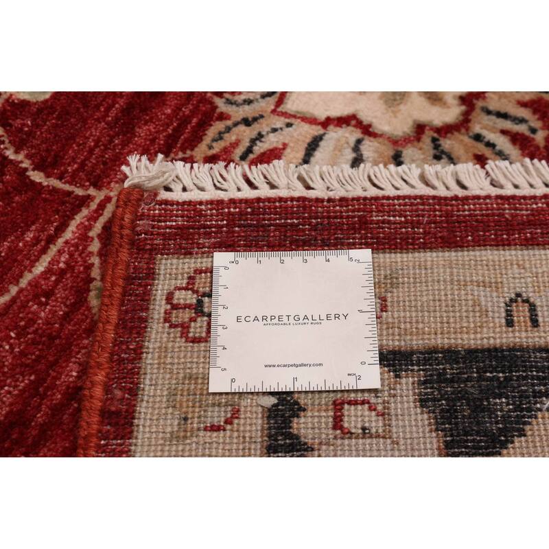 ECARPETGALLERY Hand-knotted Jamshidpour Dark Red Wool Rug - 8' 1" x 10' 1"